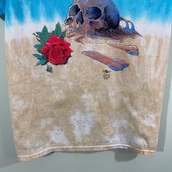 Grateful Dead Desert Skull Tie Dyed Short Sleeve Graphics Tee Size S - Picture 4 of 7
